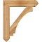 Ekena Millwork Imperial Arts and Crafts Rough Sawn Bracket w/ Offset Brace, Western Red Cedar, 8"W x 34"D x 40"H BKT0806X34X40IMP03RWR - alternate 4